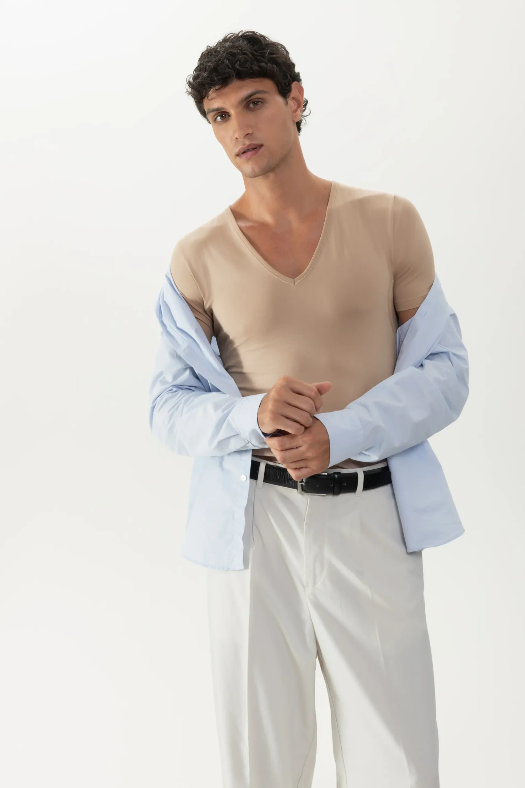 Heren Mey Ondershirts|Functioneel Ondergoed*De onderhemd - v-hals | slim fit Serie Dry Cotton Functional