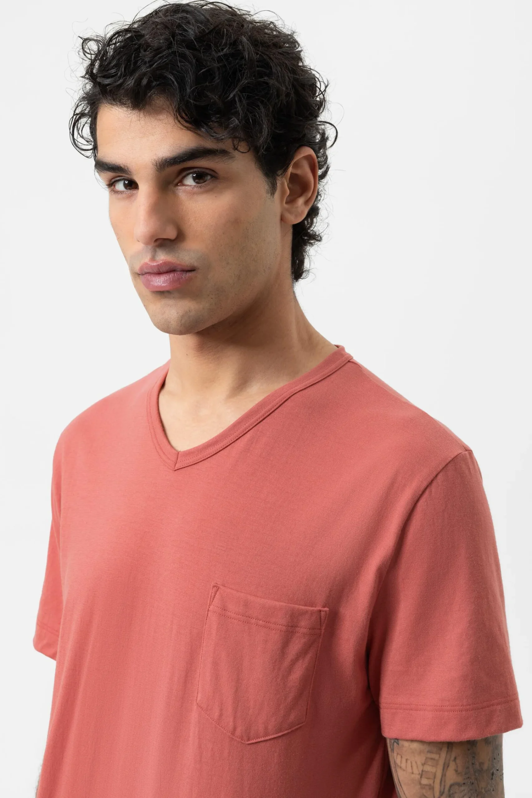Heren Mey Pyjama's*Kort pak Serie Pure Rose Stripes