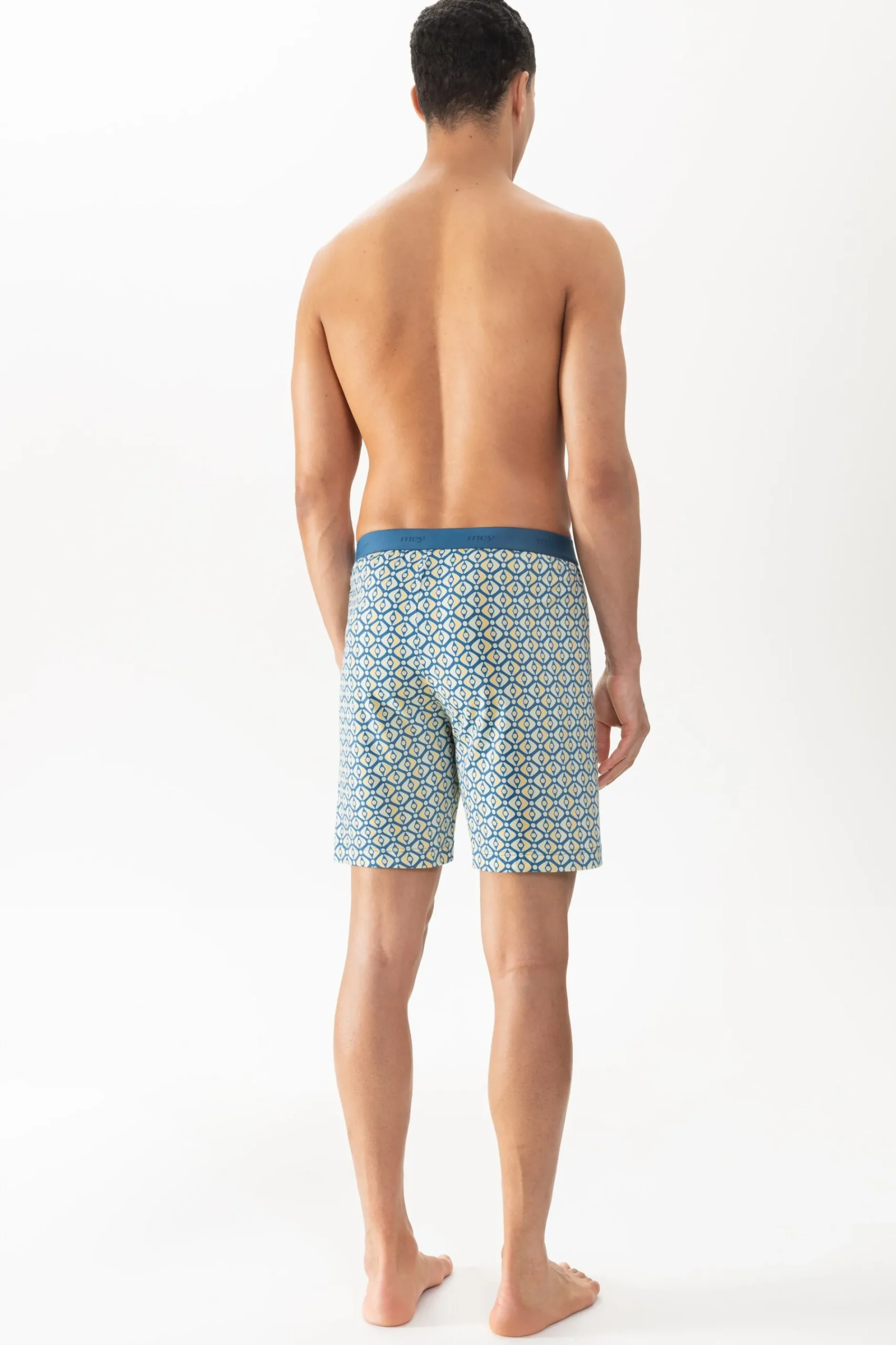 Heren Mey Broeken*Korte loungebroek Serie Geometric Shapes