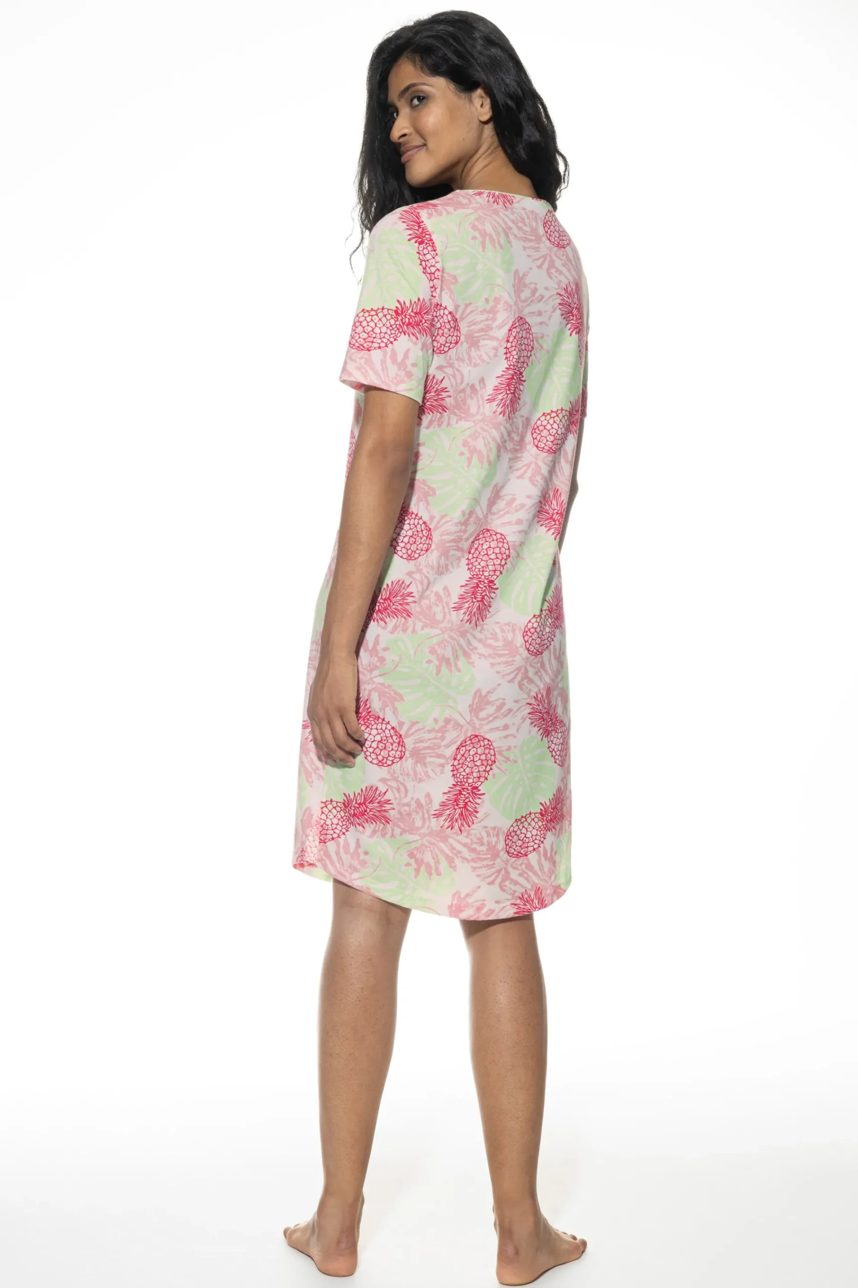 DAMES Mey Nachthemden*Nachthemd met korte mouwen Serie Pink Pineapple