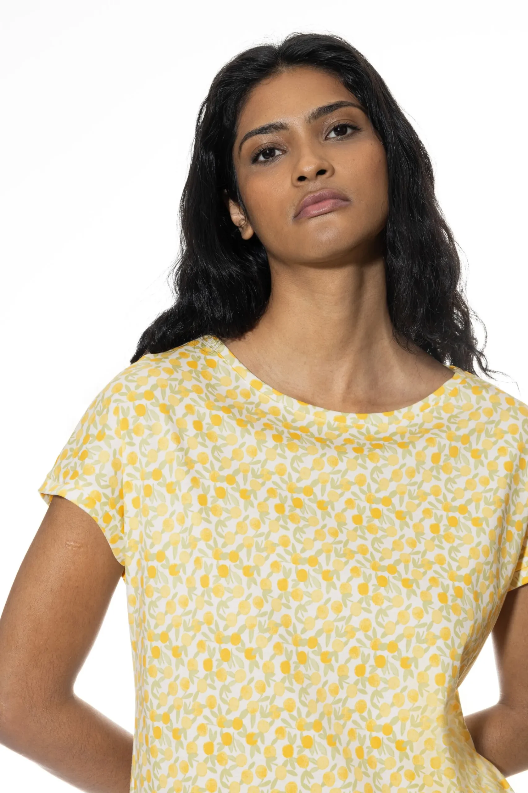 DAMES Mey Nachthemden*Nachthemd met korte mouwen Serie Lemon Dots