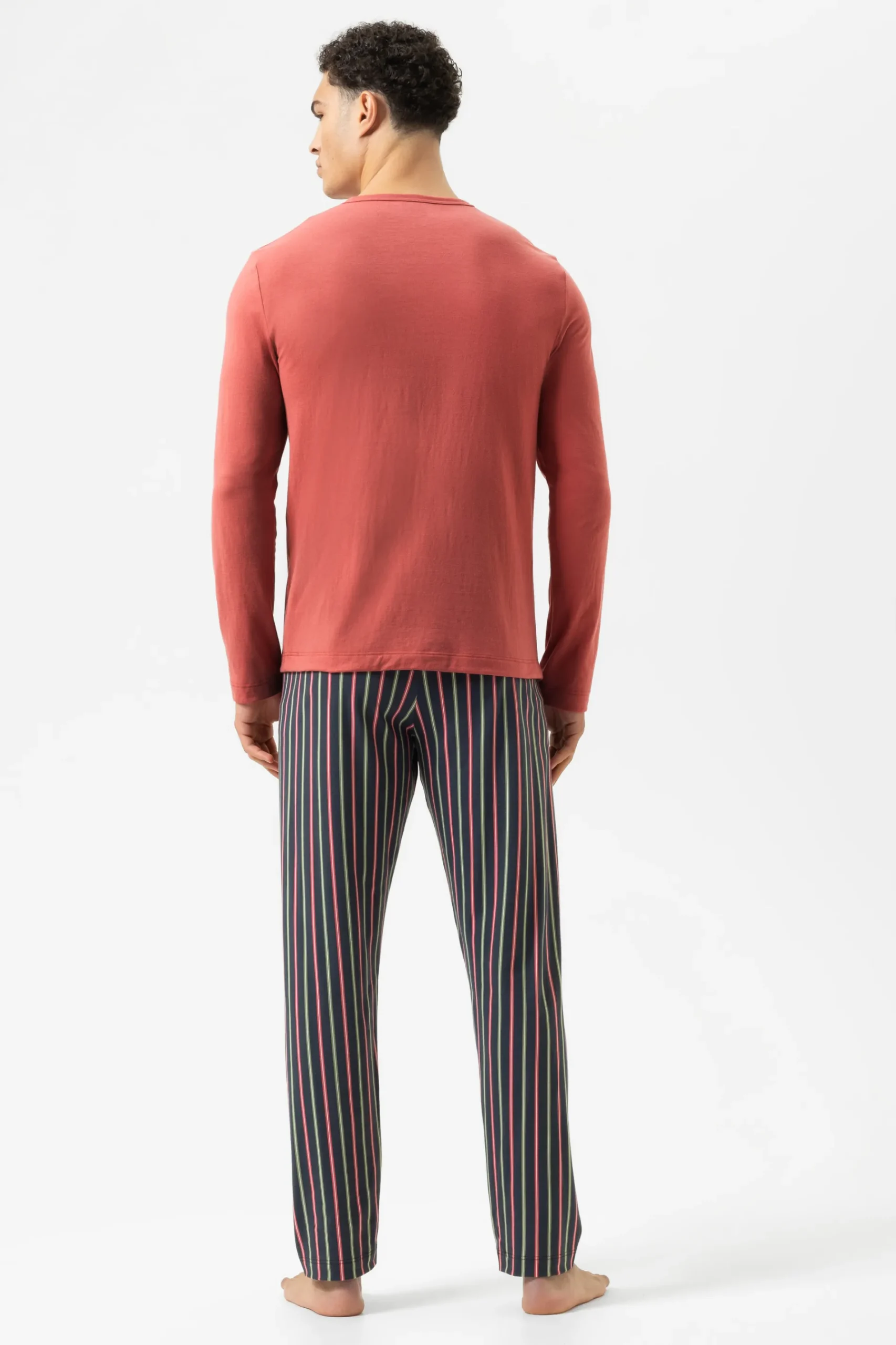 Heren Mey Pyjama's*Pak lang Serie Pure Rose Stripes