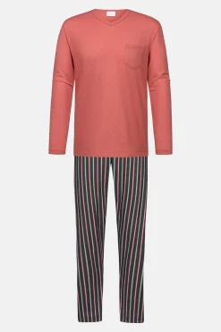 Heren Mey Pyjama's*Pak lang Serie Pure Rose Stripes