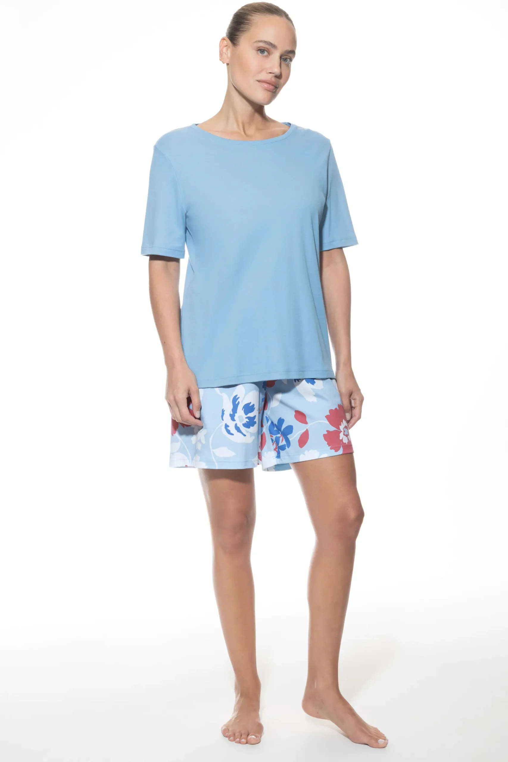 DAMES Mey Pyjama's*Pyjama kort Serie Springrose