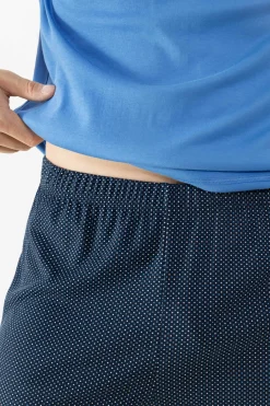 Heren Mey Pyjama's*Pyjama kort Serie Micro Blue