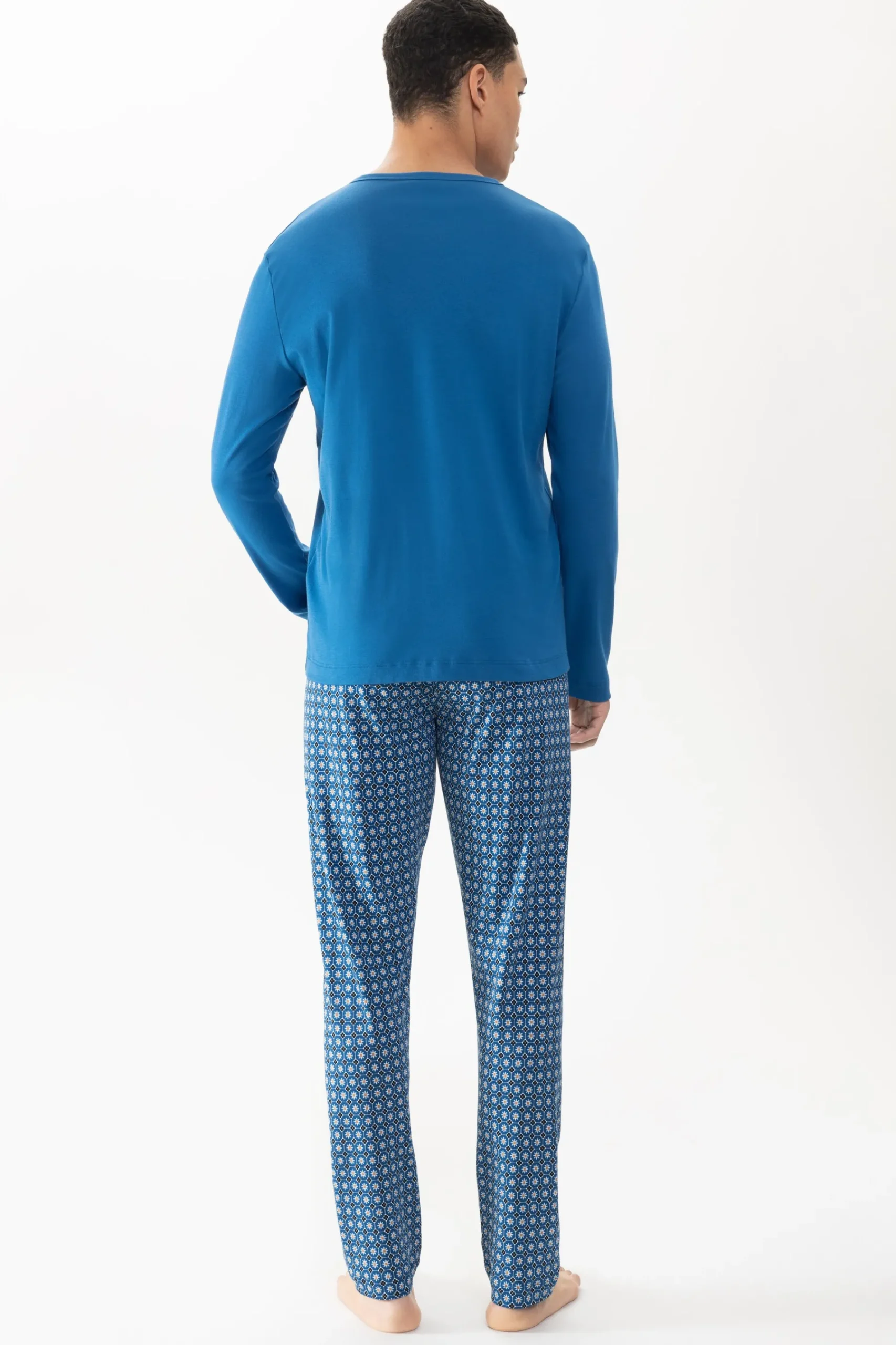 Heren Mey Pyjama's*Pyjama lang Serie Blue Flower