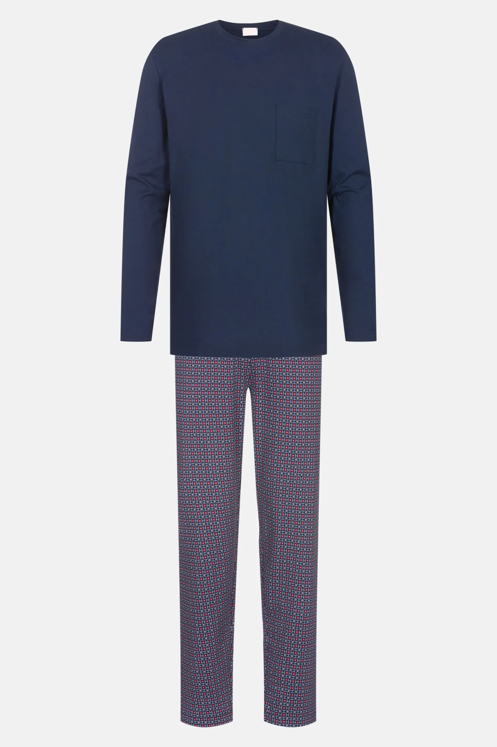 Heren Mey Pyjama's*Pyjama lang Serie Red Tile
