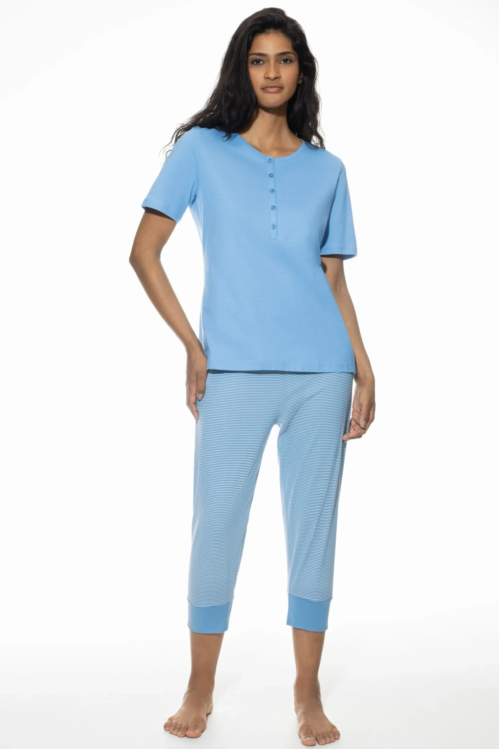 DAMES Mey Pyjama's*Pyjama 3/4-lang, korte mouwen Serie Small Stripes