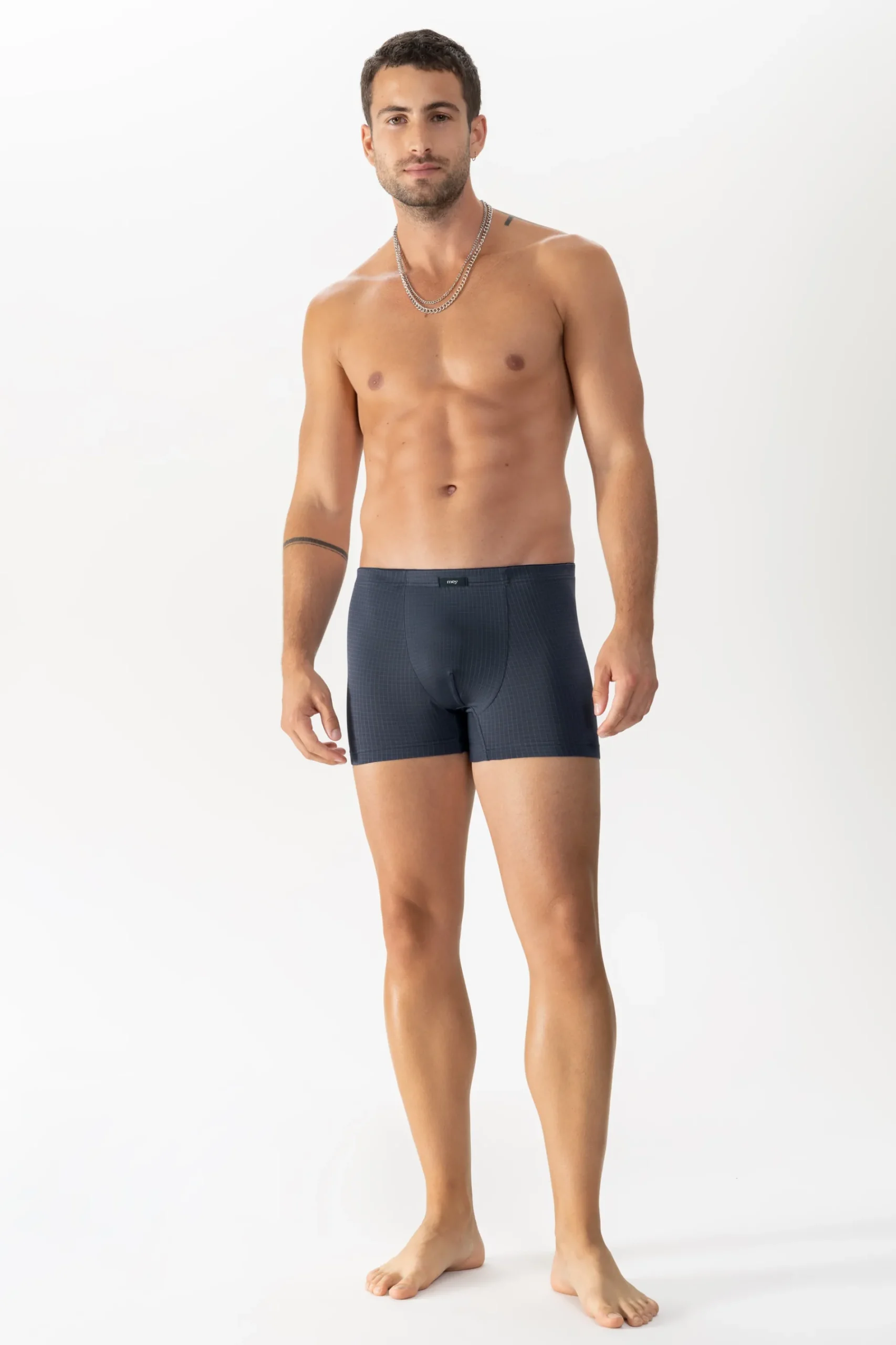 Heren Mey Shorts & Slips|Shorties*Shorty Serie Blue Check