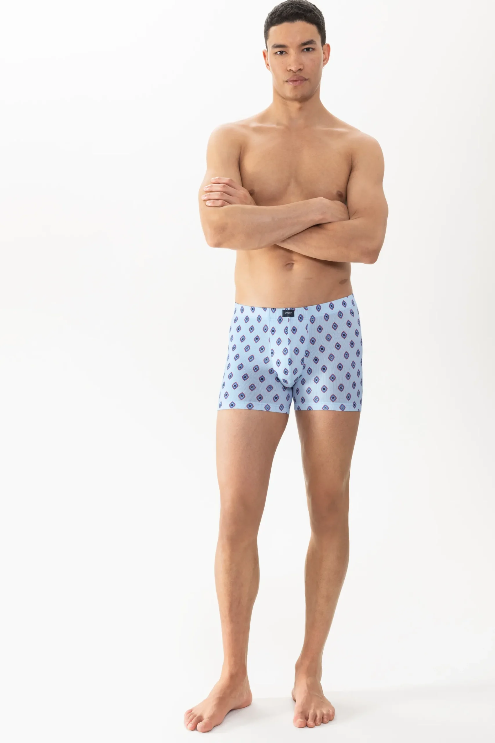 Heren Mey Shorties*Trunk shorty Serie Stripes With Tie Pattern