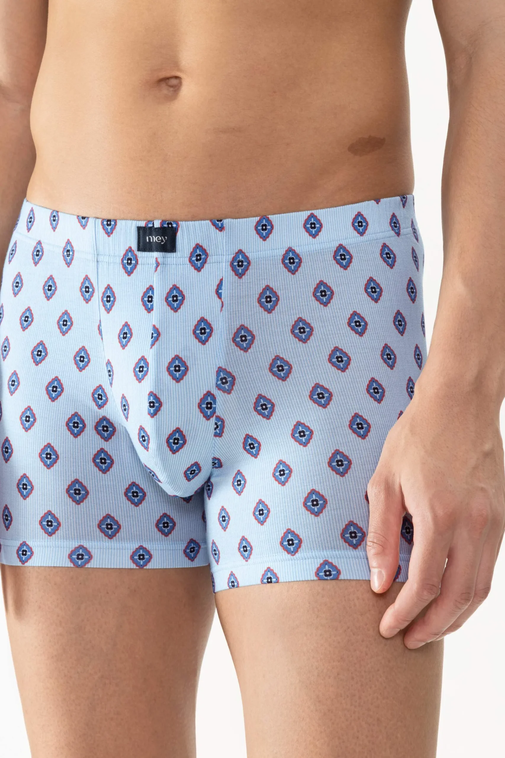 Heren Mey Shorties*Trunk shorty Serie Stripes With Tie Pattern