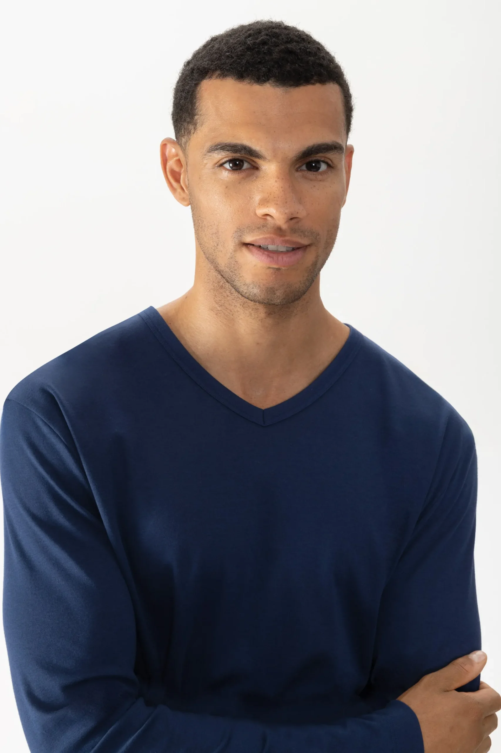 Heren Mey Bovenstukken|Mix & Match*T-shirt met lange mouwen Serie Solid Night
