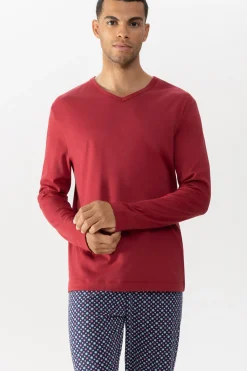 Heren Mey Bovenstukken|Mix & Match*T-shirt met lange mouwen Serie Solid Night
